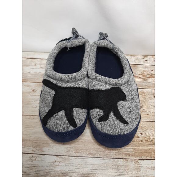 L.L. Bean Children’s Sweater Fleece Slippers with Dog Motif Size 10-11 NWT - Picture 1 of 9